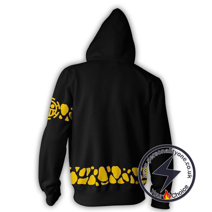 One Piece Trafalgar Law Coat Zip Up Hoodie Jacket